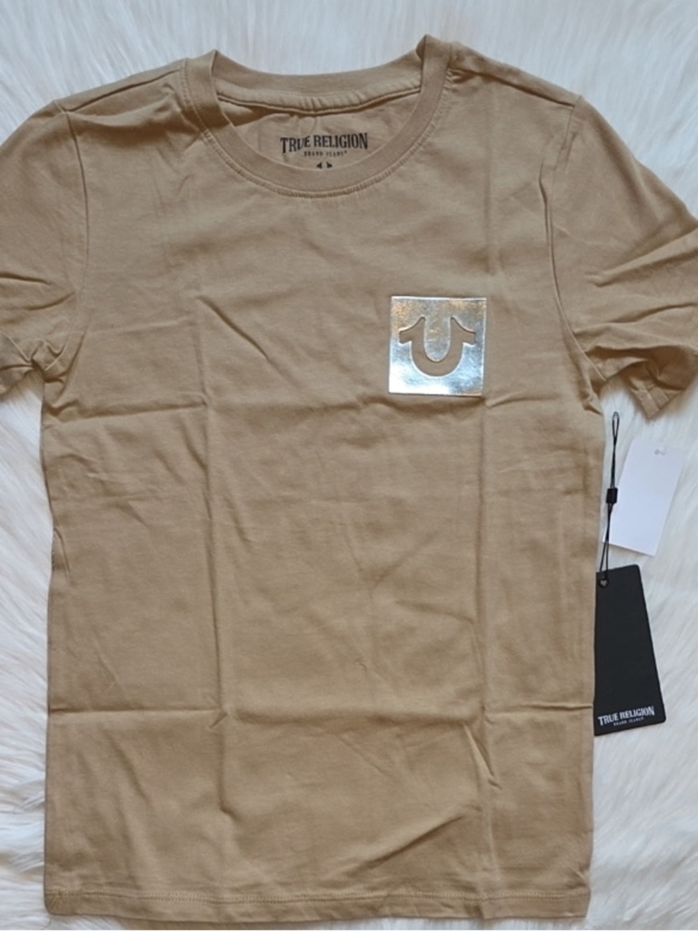 True Religion Boy’s Tan Logo T-Shirt